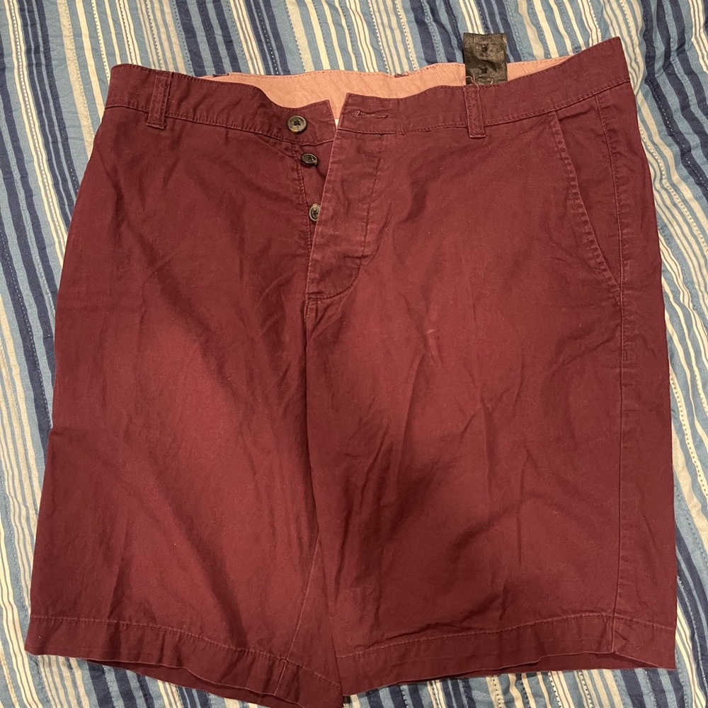 Burgundy shorts